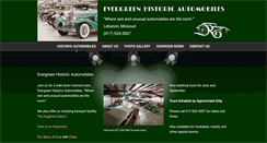 Desktop Screenshot of evergreenhistoricautomobiles.com